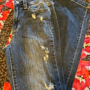 Judy Blue Dark Wash Distressed Boyfriend Jeans